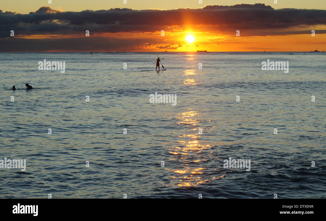 Surfer At Waikiki Beach High Resolution Stock Photography and Images ...