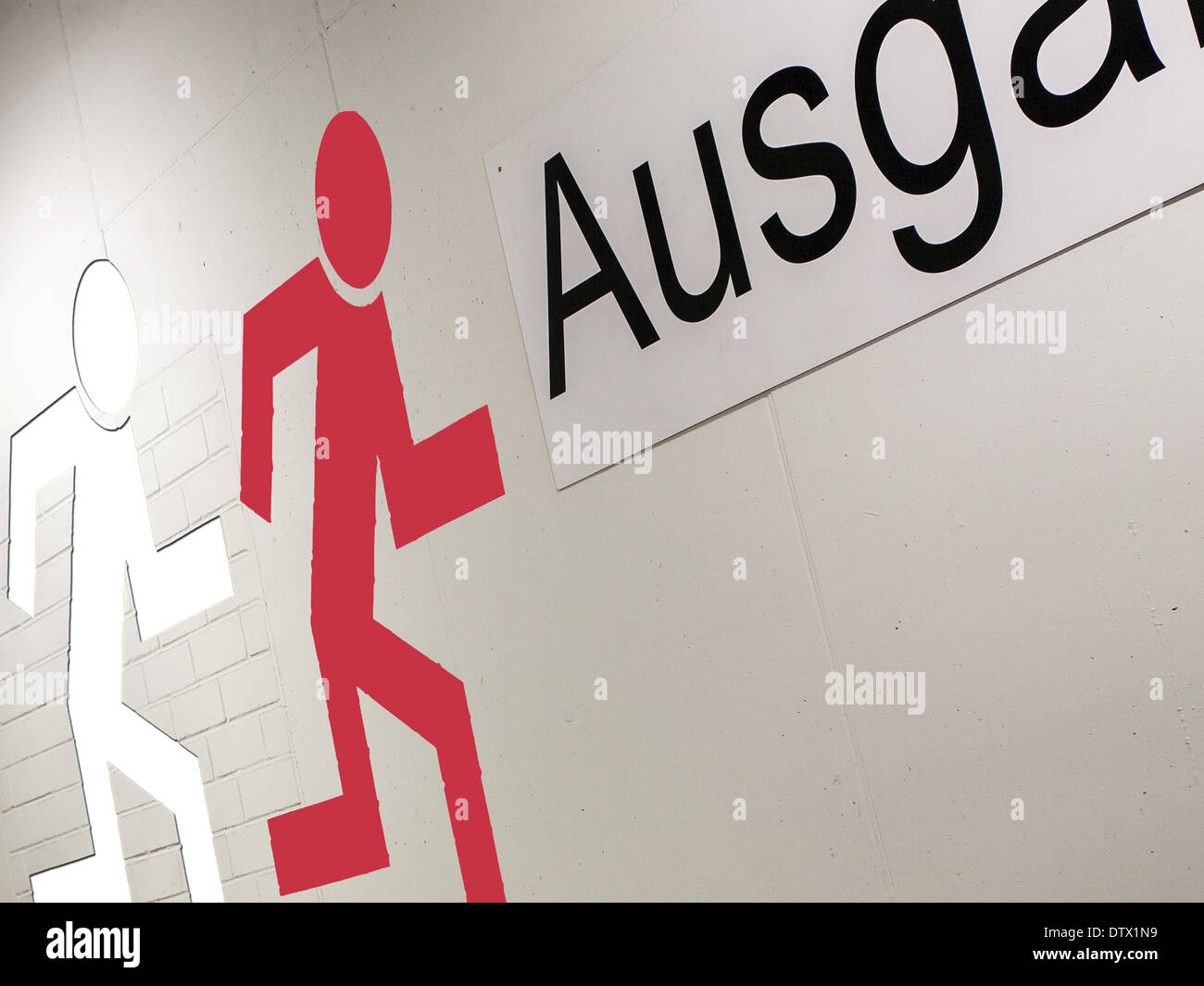 Emergency exit Stock Photo