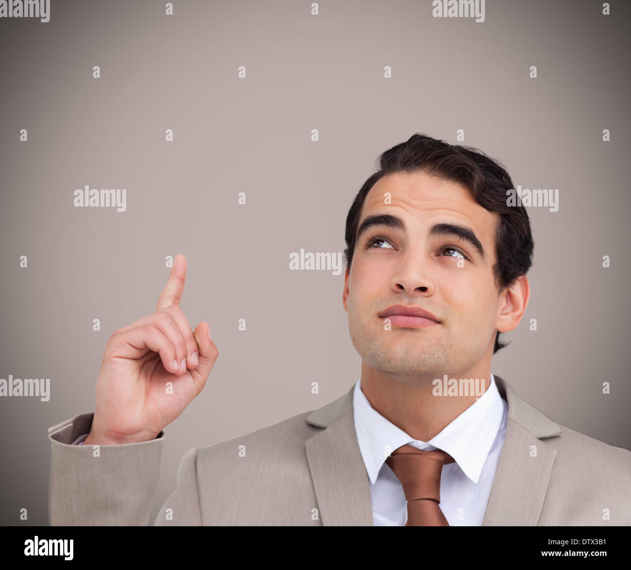 Man Thinking And Pointing Stock Photo Alamy man-thinking-and-pointing-stock-photo-alamy