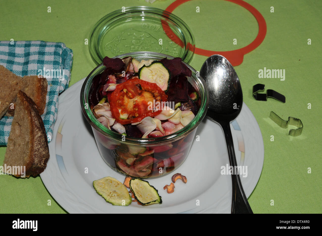 Preparing a soup Stock Photo