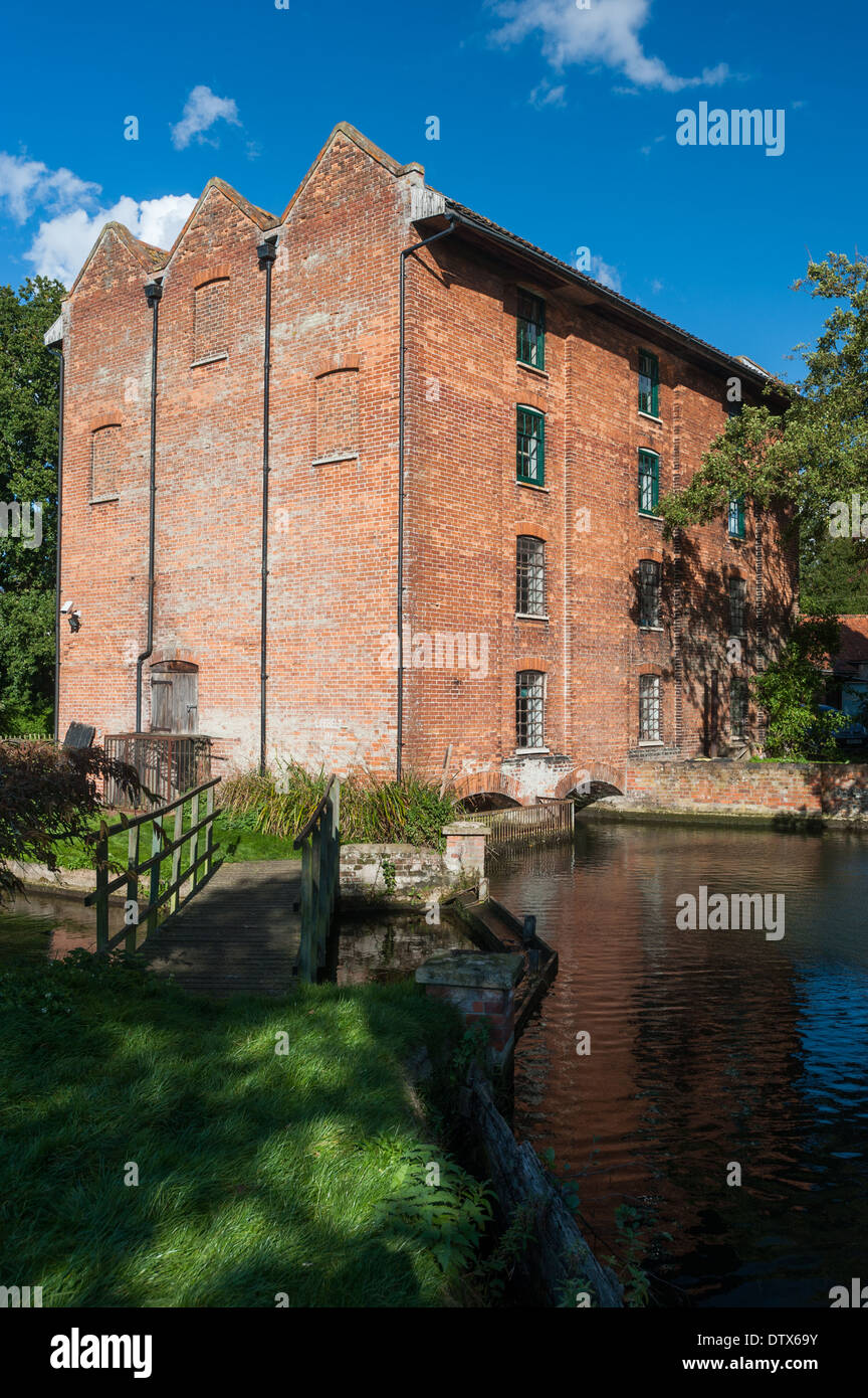 Letheringsett water mill, Holt, Norfolk. Stock Photo