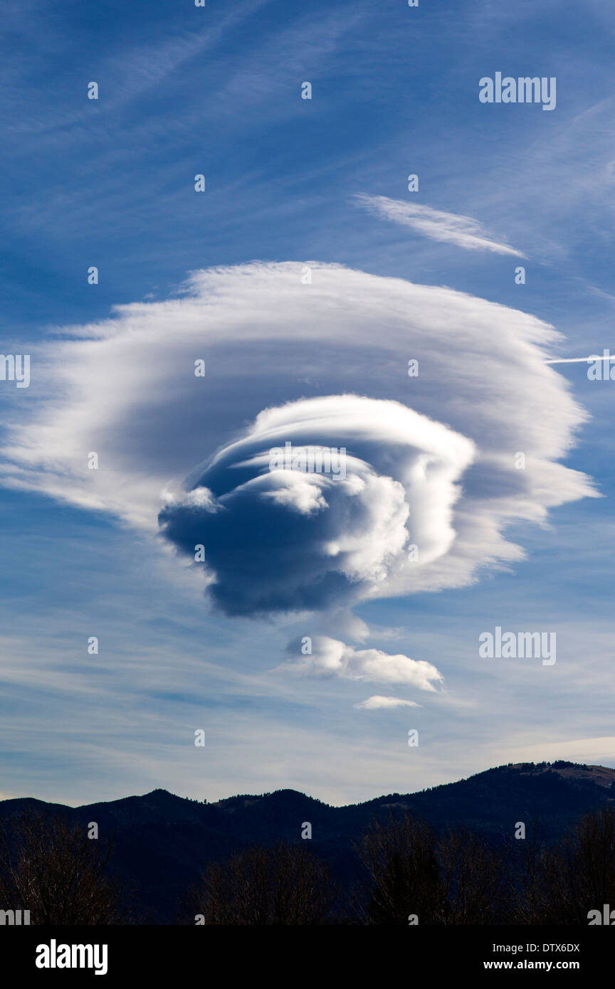 Unusual cloud formations in Colorado, USA Stock Photo