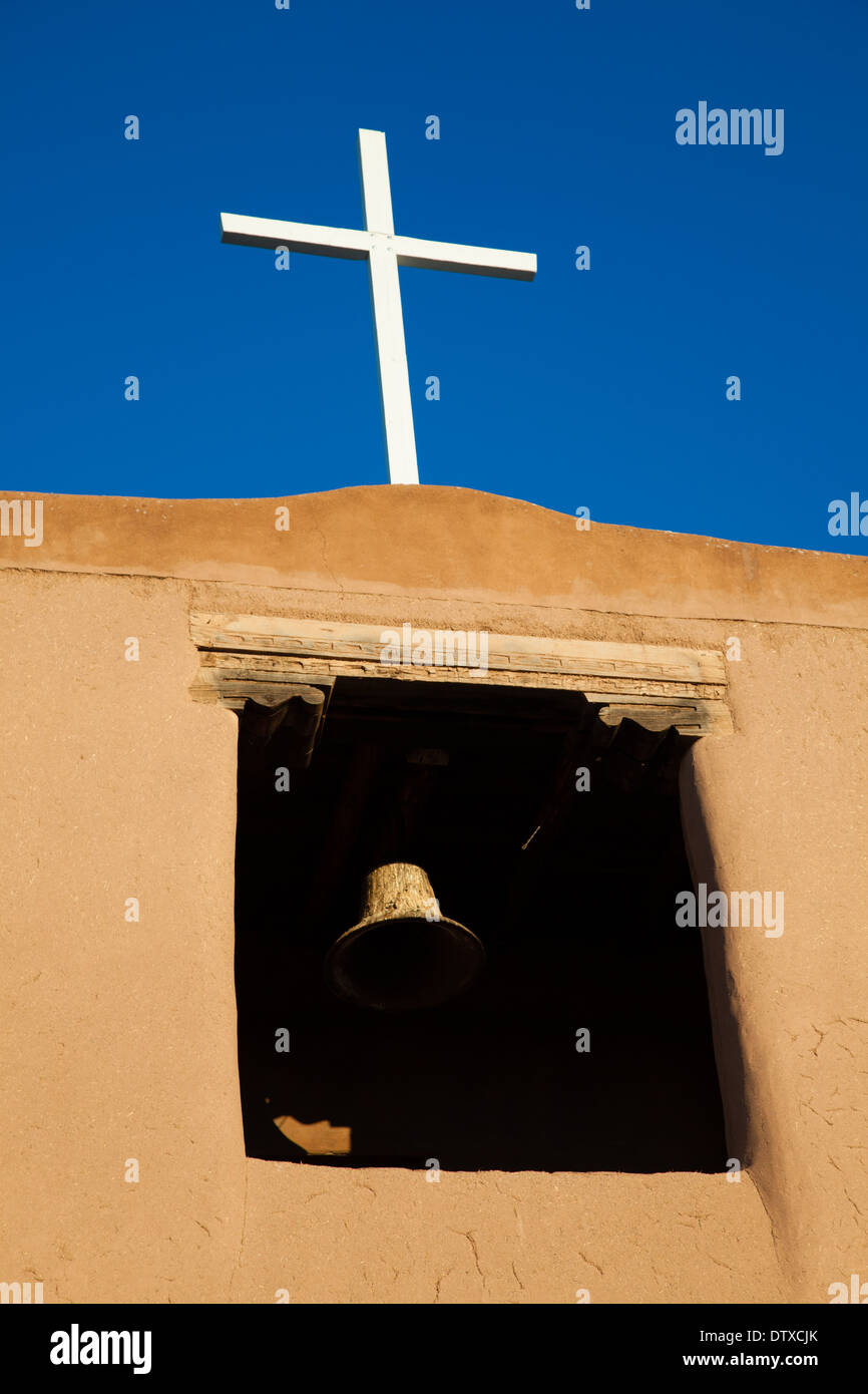 An old Spanish Mission in Santa Fe, New Mexico Stock Photo