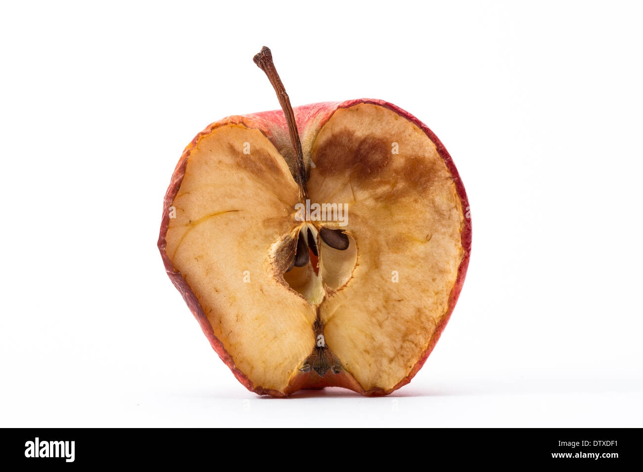 Apple With Rotten Core Stock Photos & Apple With Rotten Core Stock