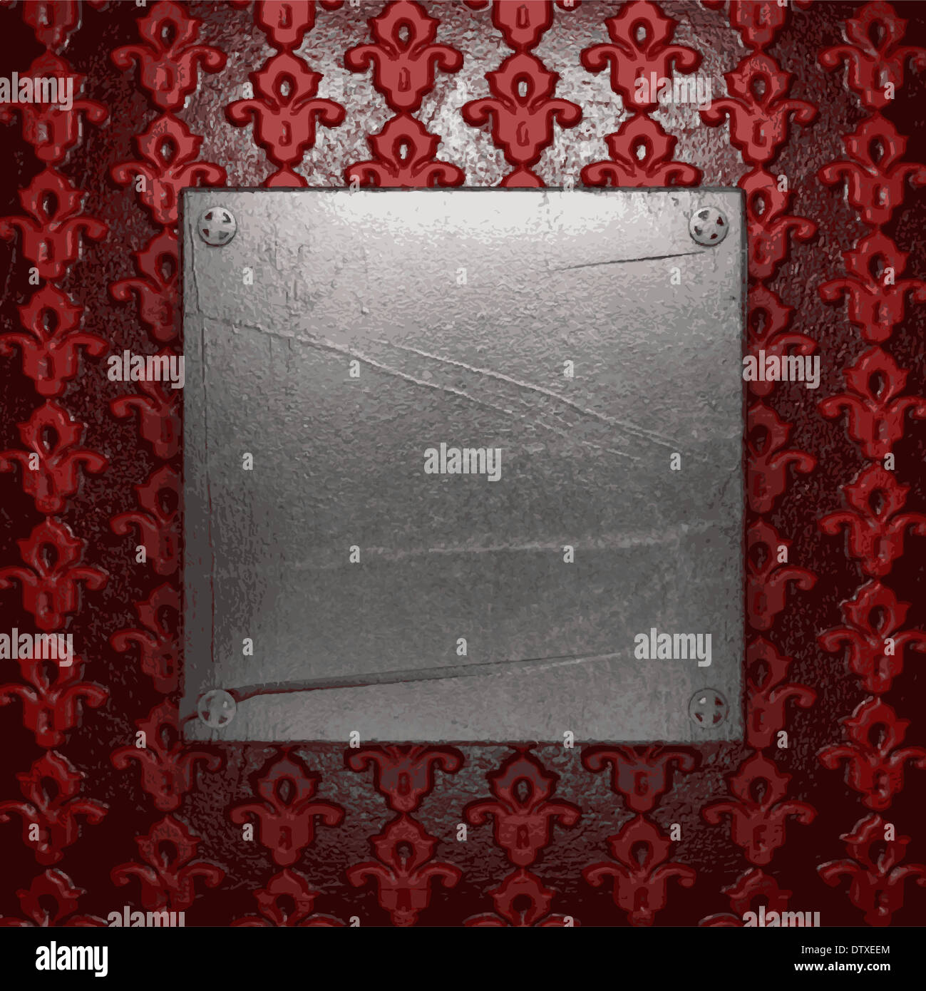 Metal on red background hi-res stock photography and images - Alamy