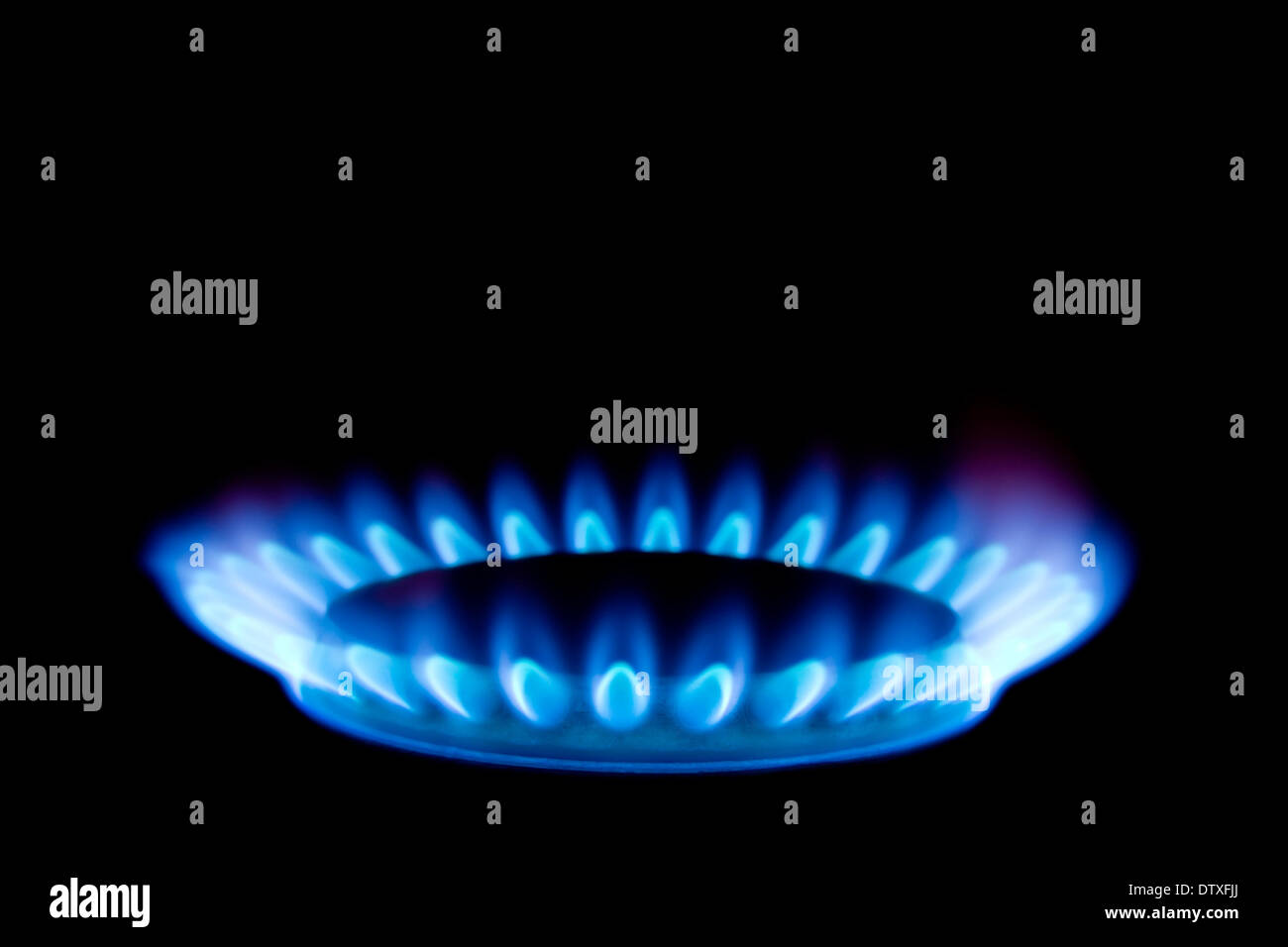 Flame of gas Stock Photo