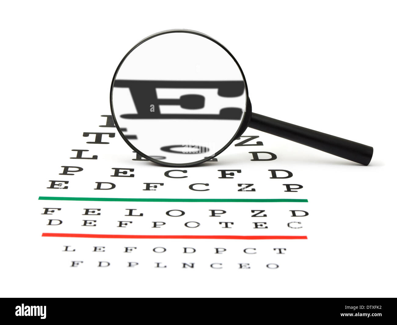 https://c8.alamy.com/comp/DTXFK2/magnifier-on-eyesight-test-chart-DTXFK2.jpg