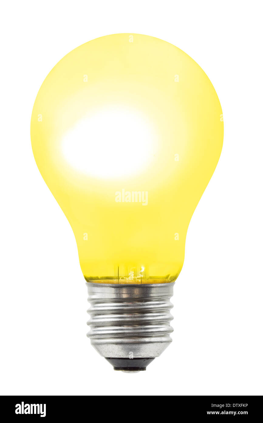 Yellow lighting lamp Stock Photo Alamy