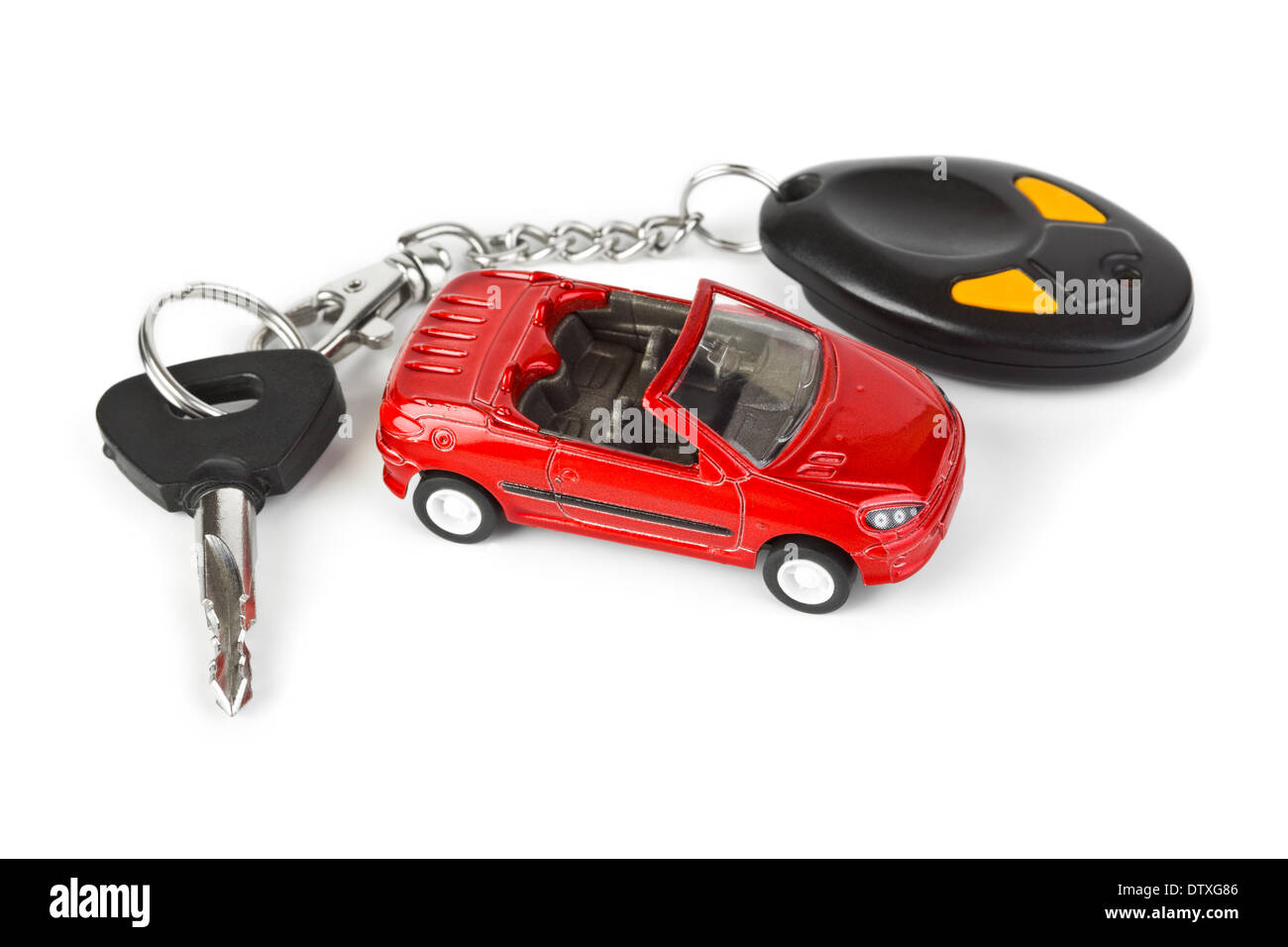 Toy car and keys Stock Photo Alamy