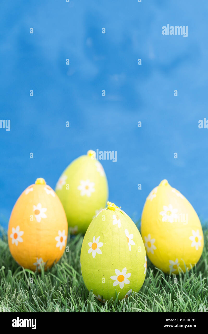 Four easter eggs Stock Photo