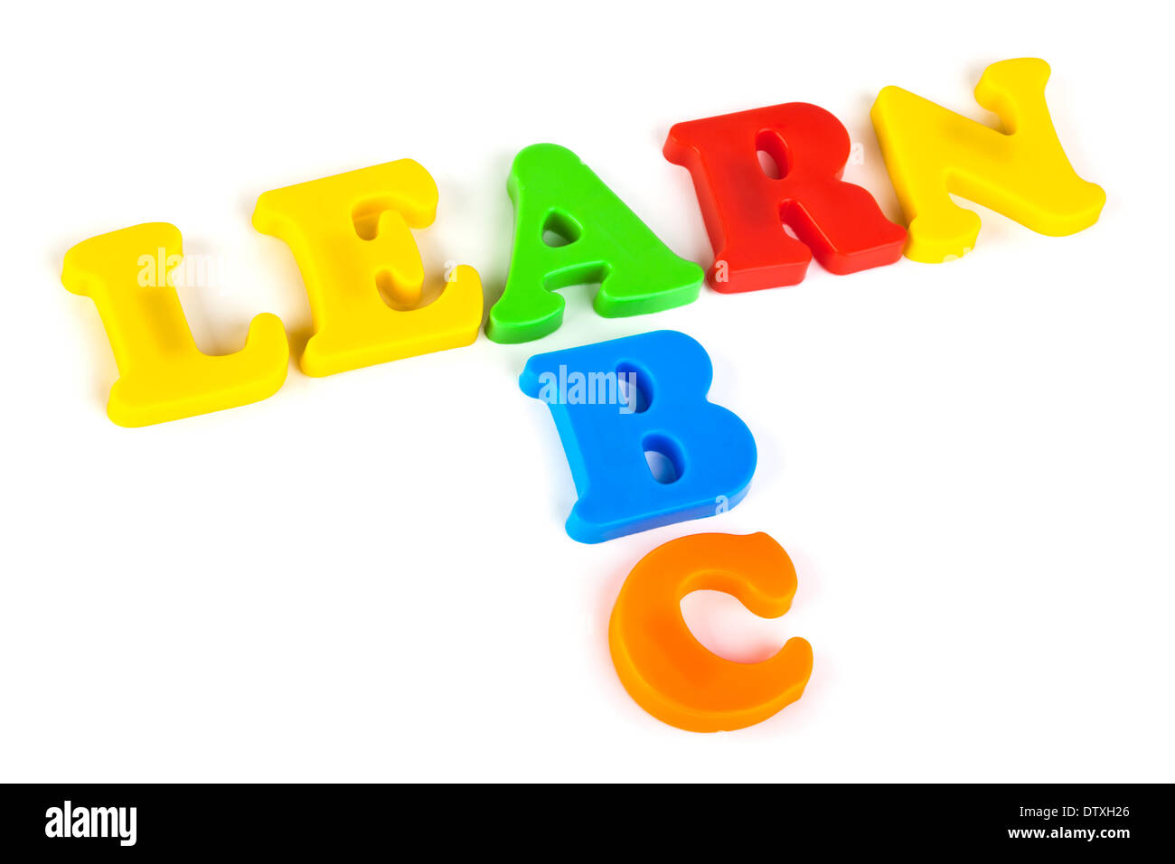 Words Learn and ABC Stock Photo - Alamy