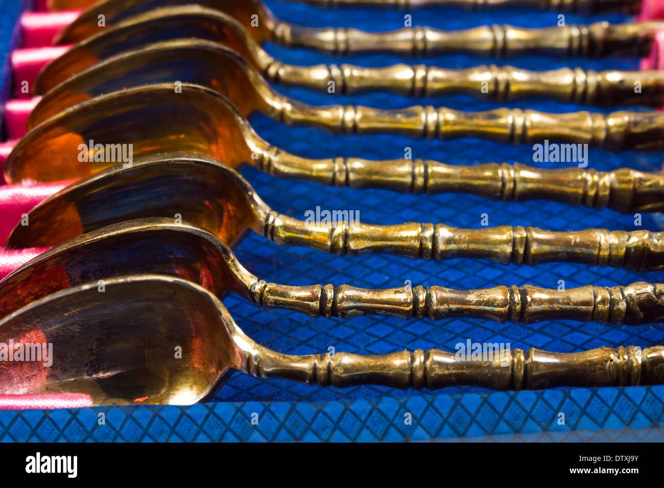 Gold spoons hires stock photography and images Alamy