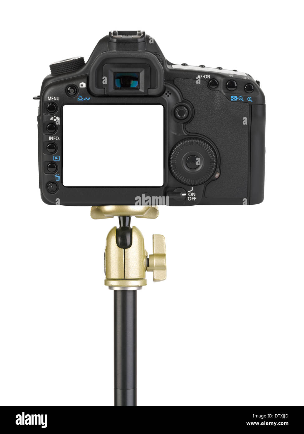 Camera on tripod Stock Photo Alamy