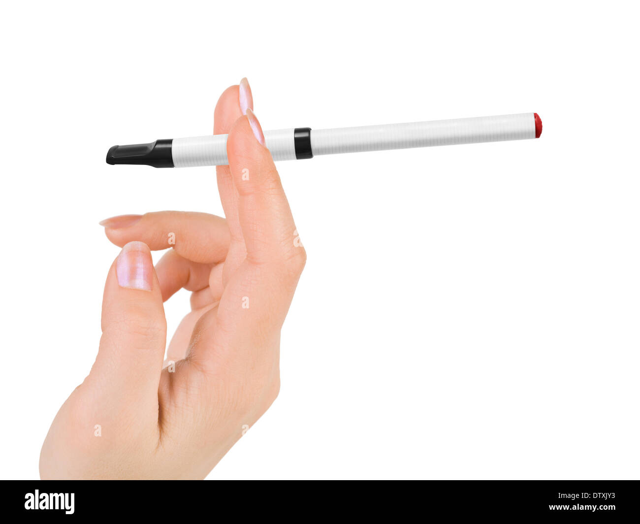 Hand with electronic cigarette Stock Photo Alamy