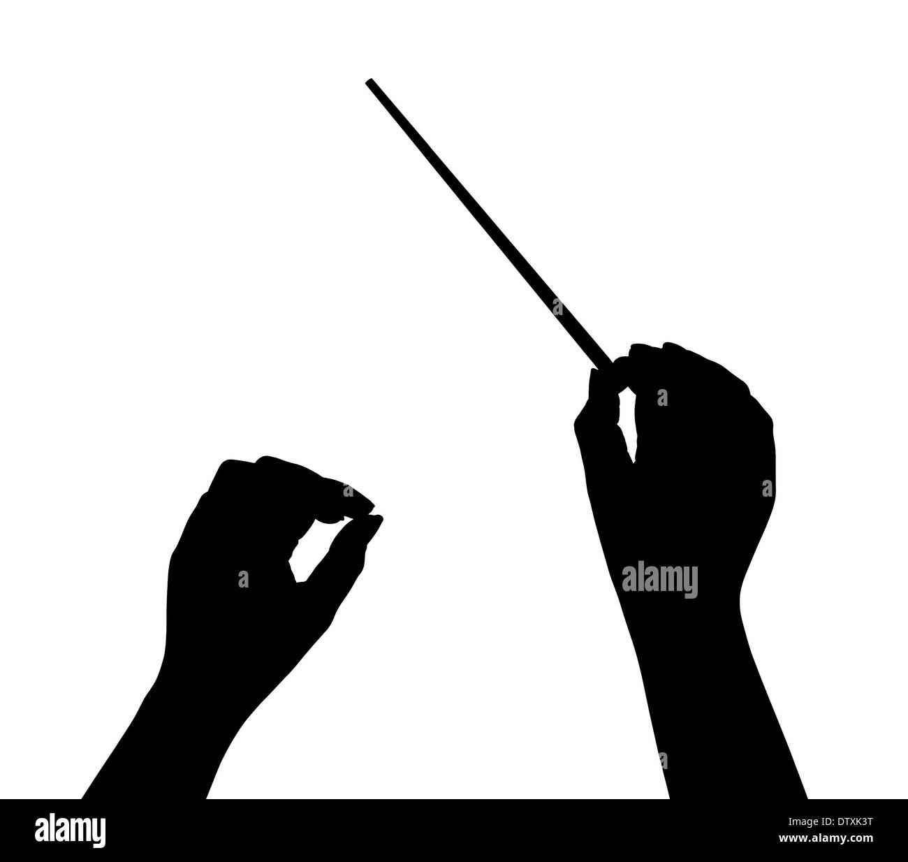 Music conductor hands Stock Photo Alamy