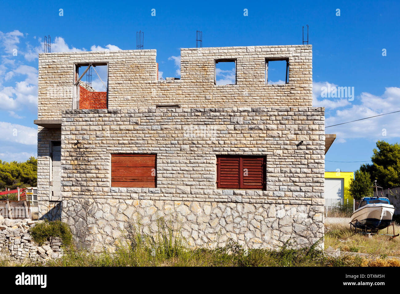 New house overlooking the Mediterranean Sea Stock Photo - Alamy