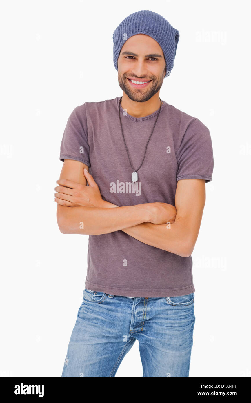 Stylish man wearing beanie hi-res stock photography and images - Alamy