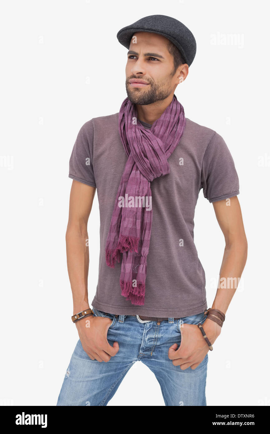 Man in 30s wearing cap Cut Out Stock Images & Pictures - Alamy