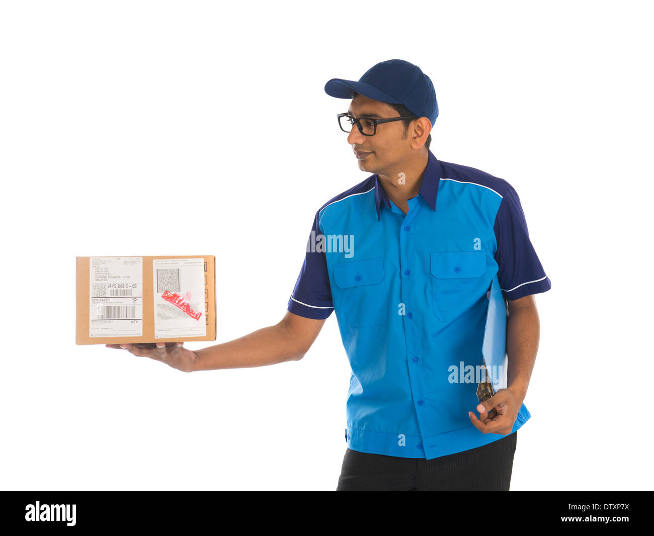 Indian postman Cut Out Stock Images & Pictures - Alamy