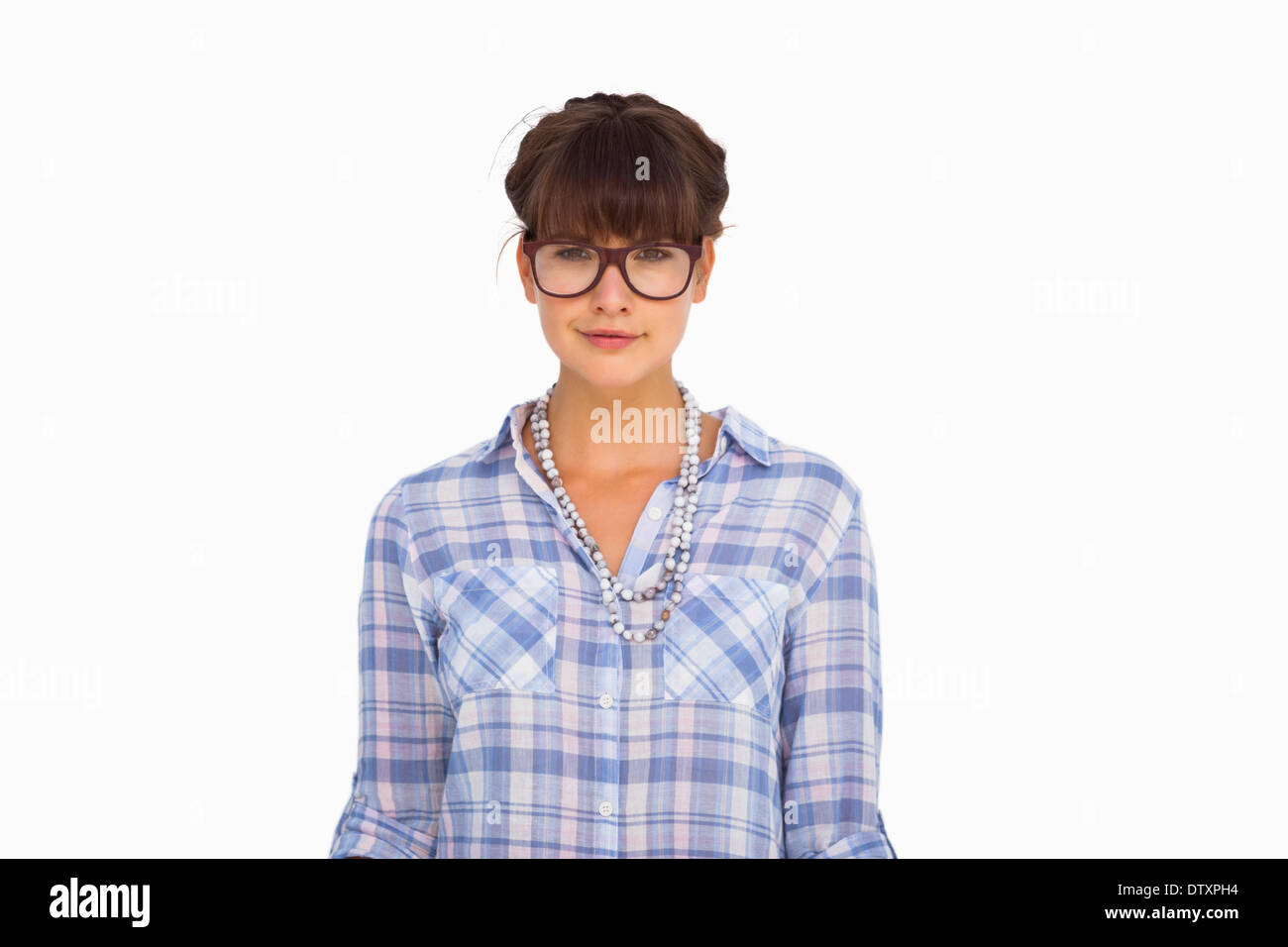 Stylish woman check in hi-res stock photography and images - Alamy