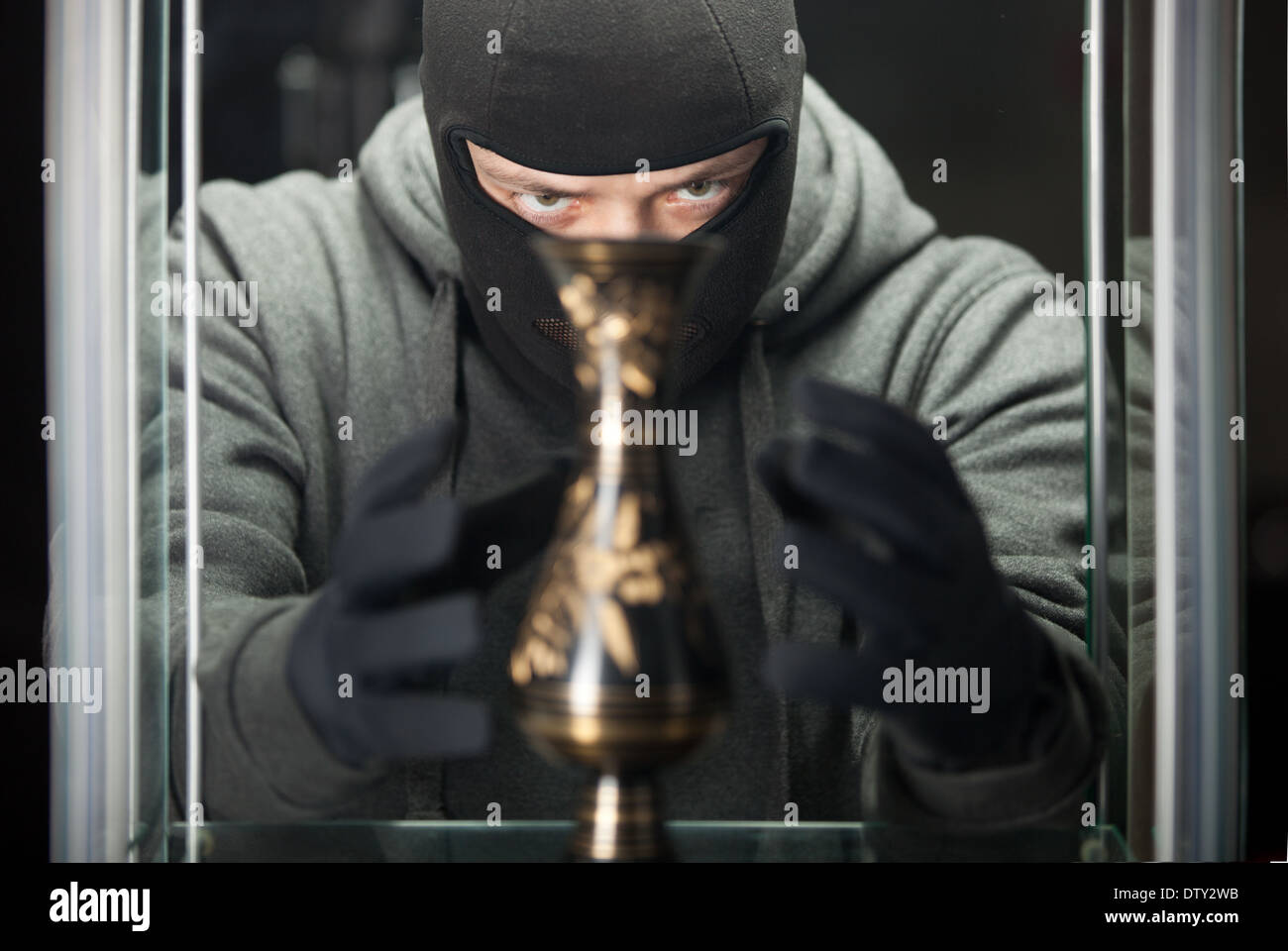 burglar wearing black mask Stock Photo - Alamy