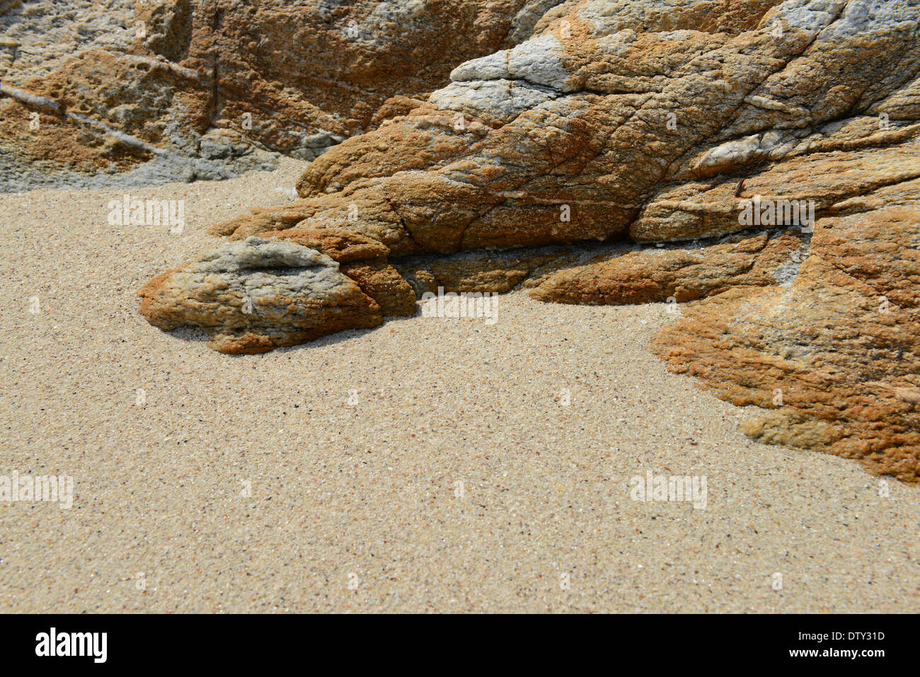 Sand beach rocks beautiful pattern and texture Stock Photo - Alamy