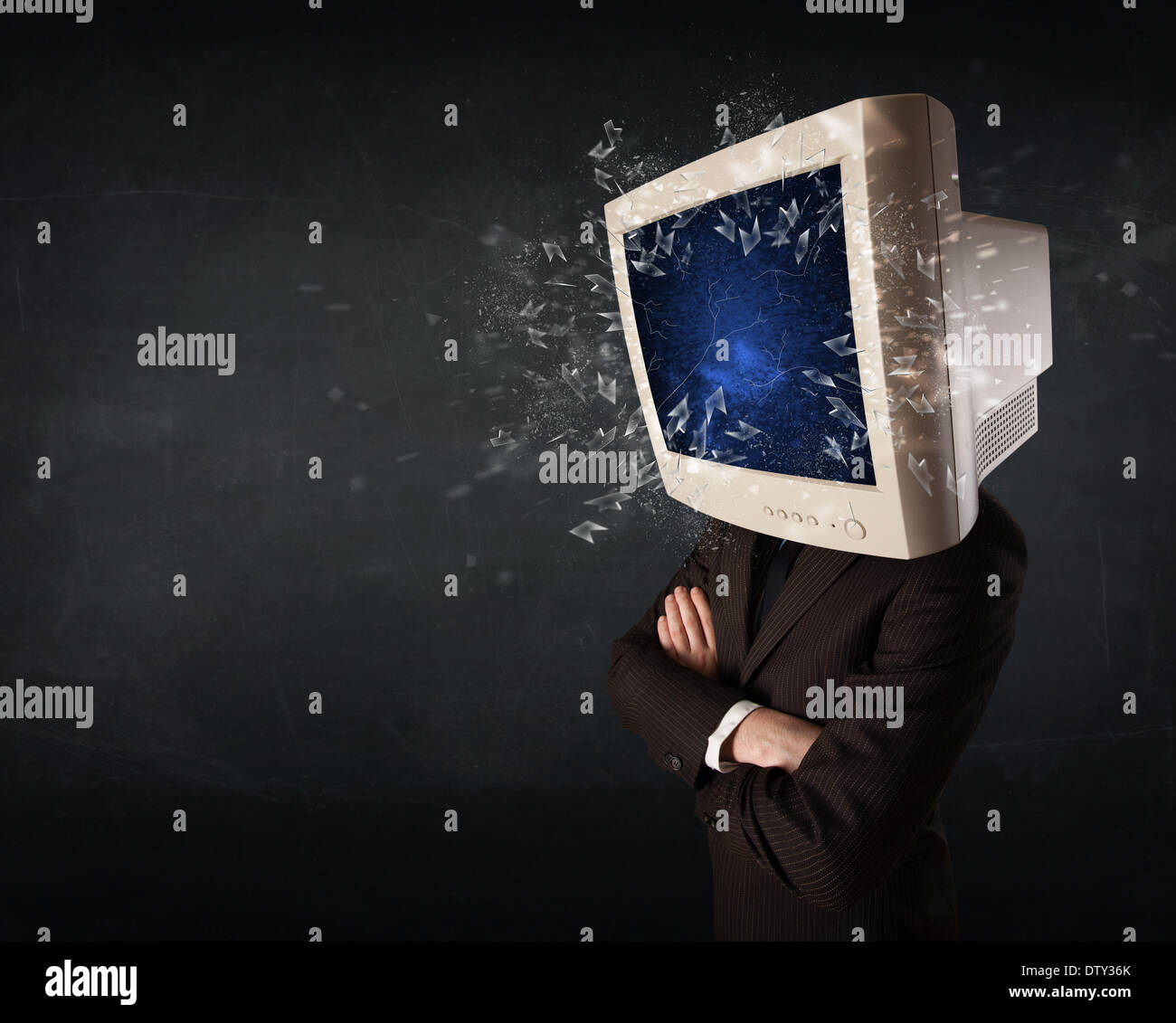 Tv Man Exploding Persons of a tv man hi-res stock photography and images - Alamy