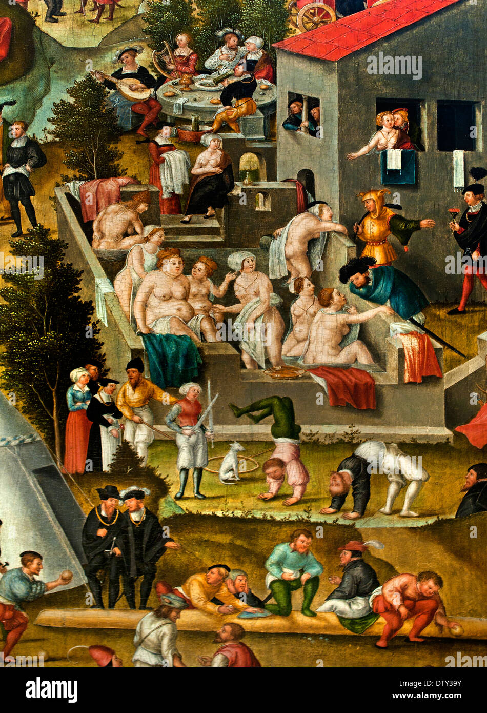 The melancholy in the garden of life 1558 Matthias Gerung 1500 - 1570 German Germany Stock Photo