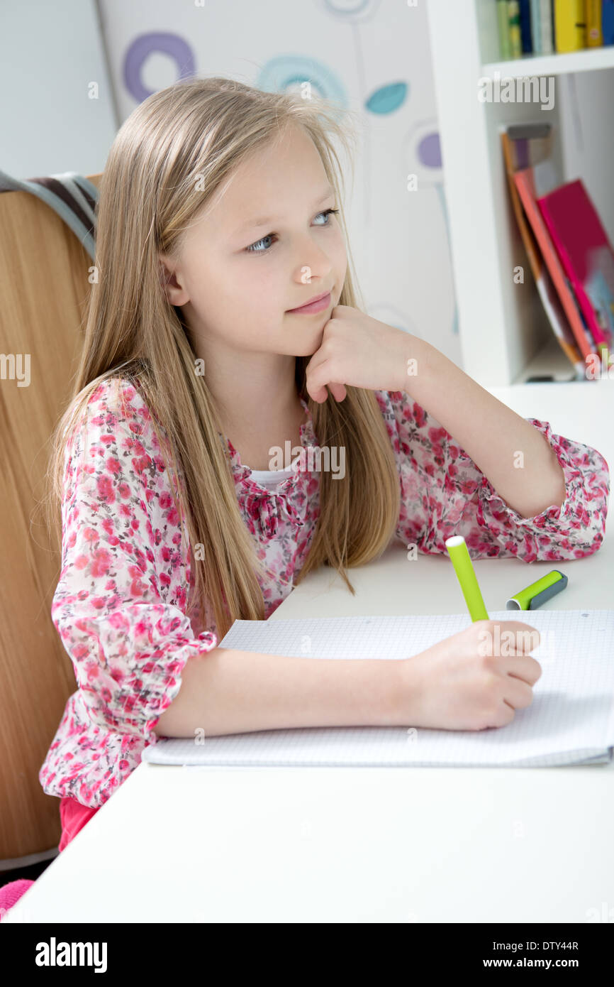 teenage girl in the her own room at home Stock Photo Alamy