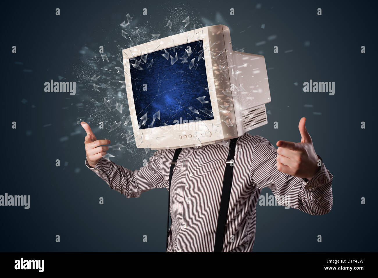 Exploding computer hi-res stock photography and images - Alamy
