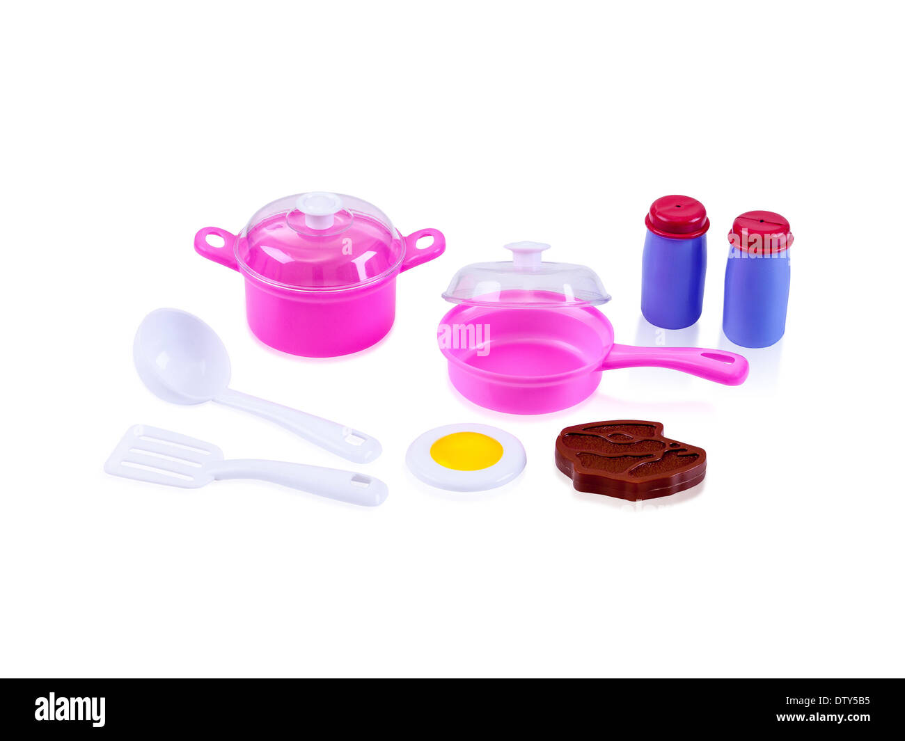 kitchen utensil toy isolated on white Stock Photo