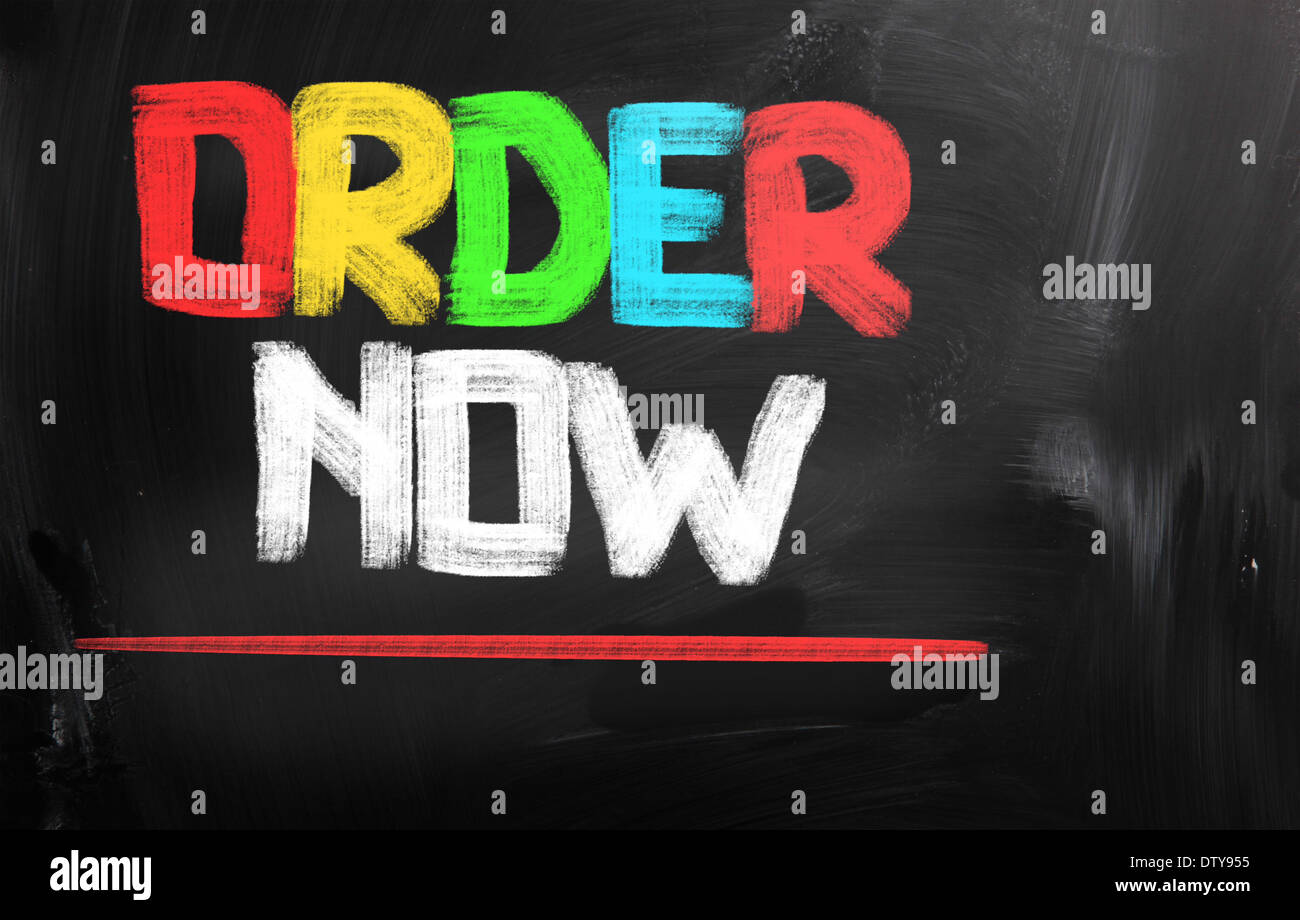Order Now Concept Stock Photo
