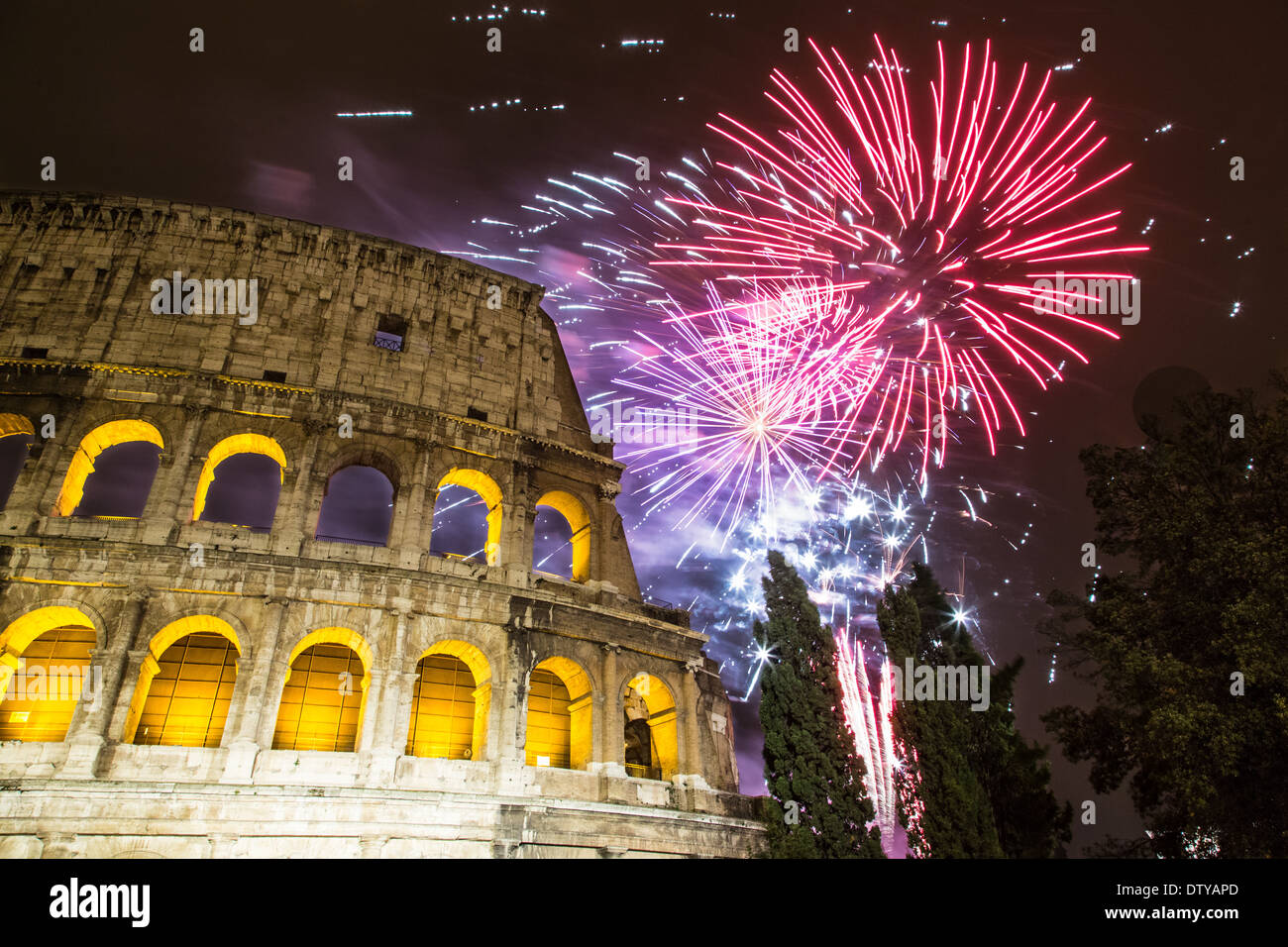 New year rome firework hires stock photography and images Alamy