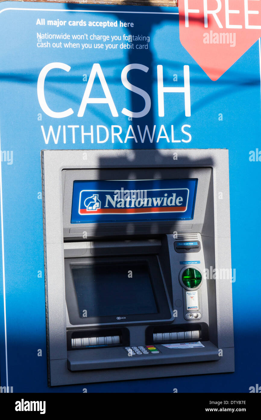 Nationwide cash Machine - Leighton Buzzard Stock Photo