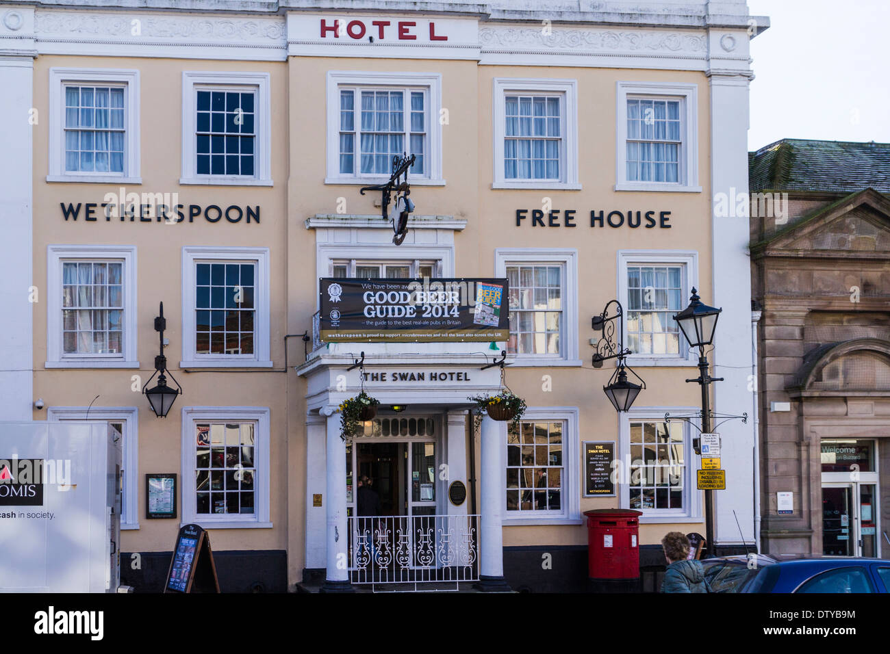 The Swan hotel - Leighton Buzzard Stock Photo