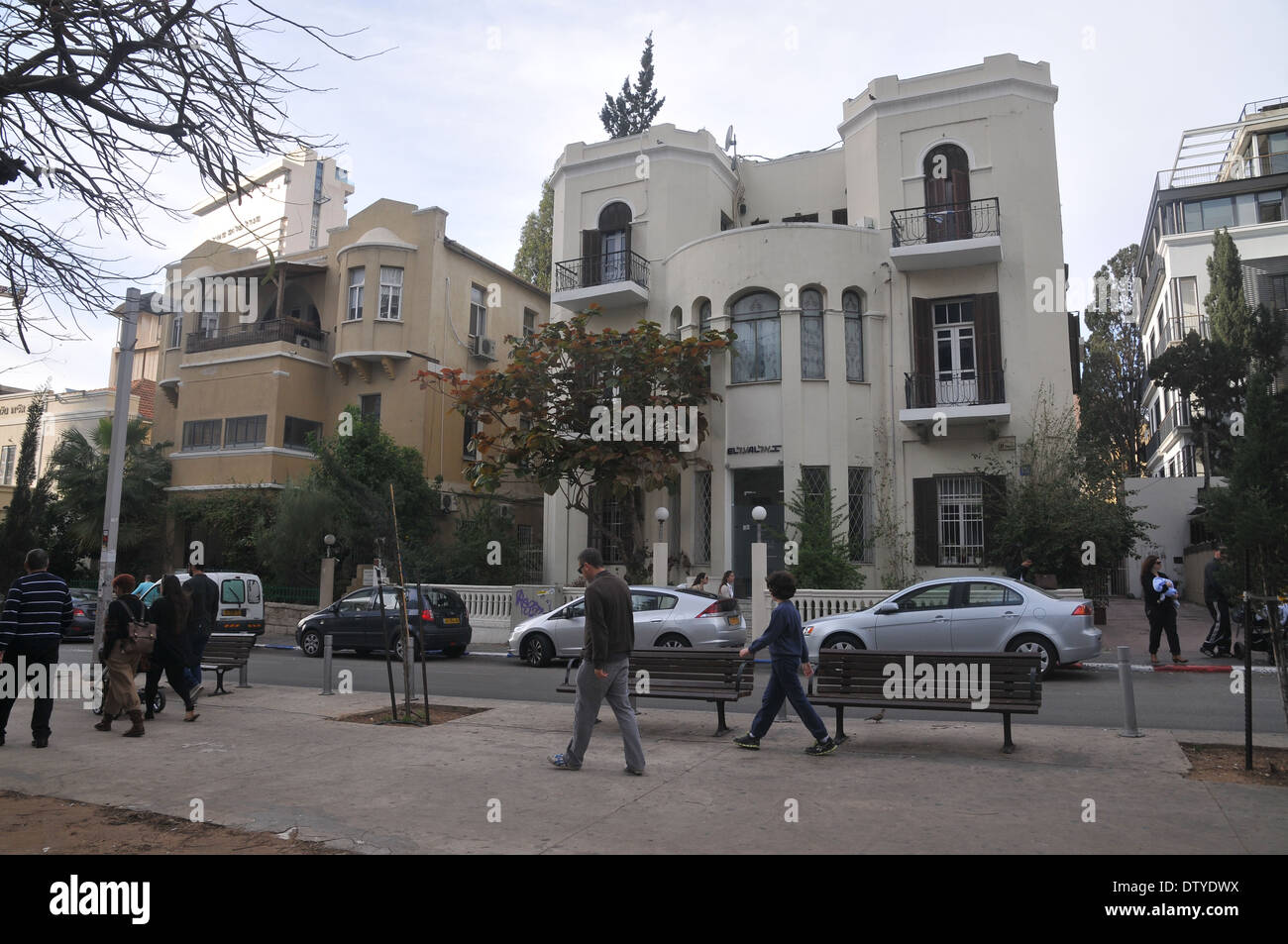 Israel tel aviv rothschild boulevard hires stock photography and