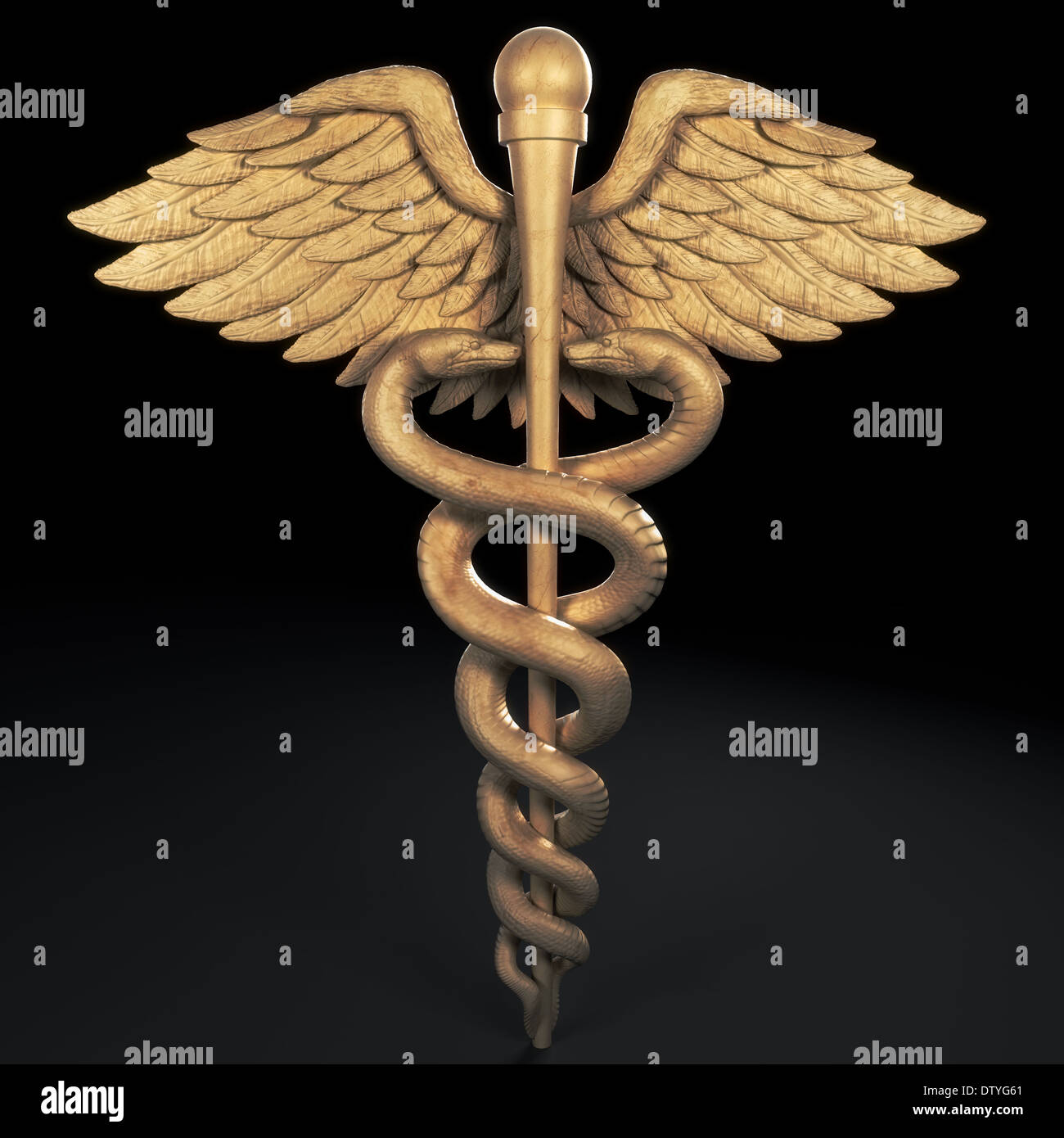 Caduceus Stock Photo - Alamy
