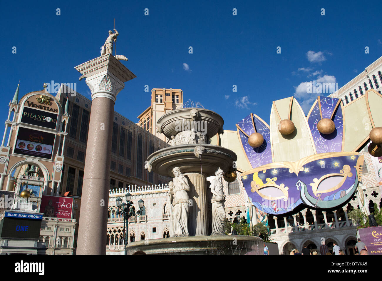 las vegas,nevada,USA-August 12,2012:las vegas city on day time.view of the Venetian hotel and casino. Stock Photo