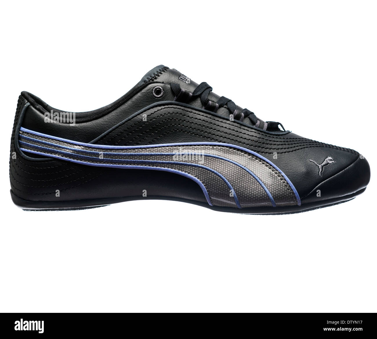 puma shoes black leather