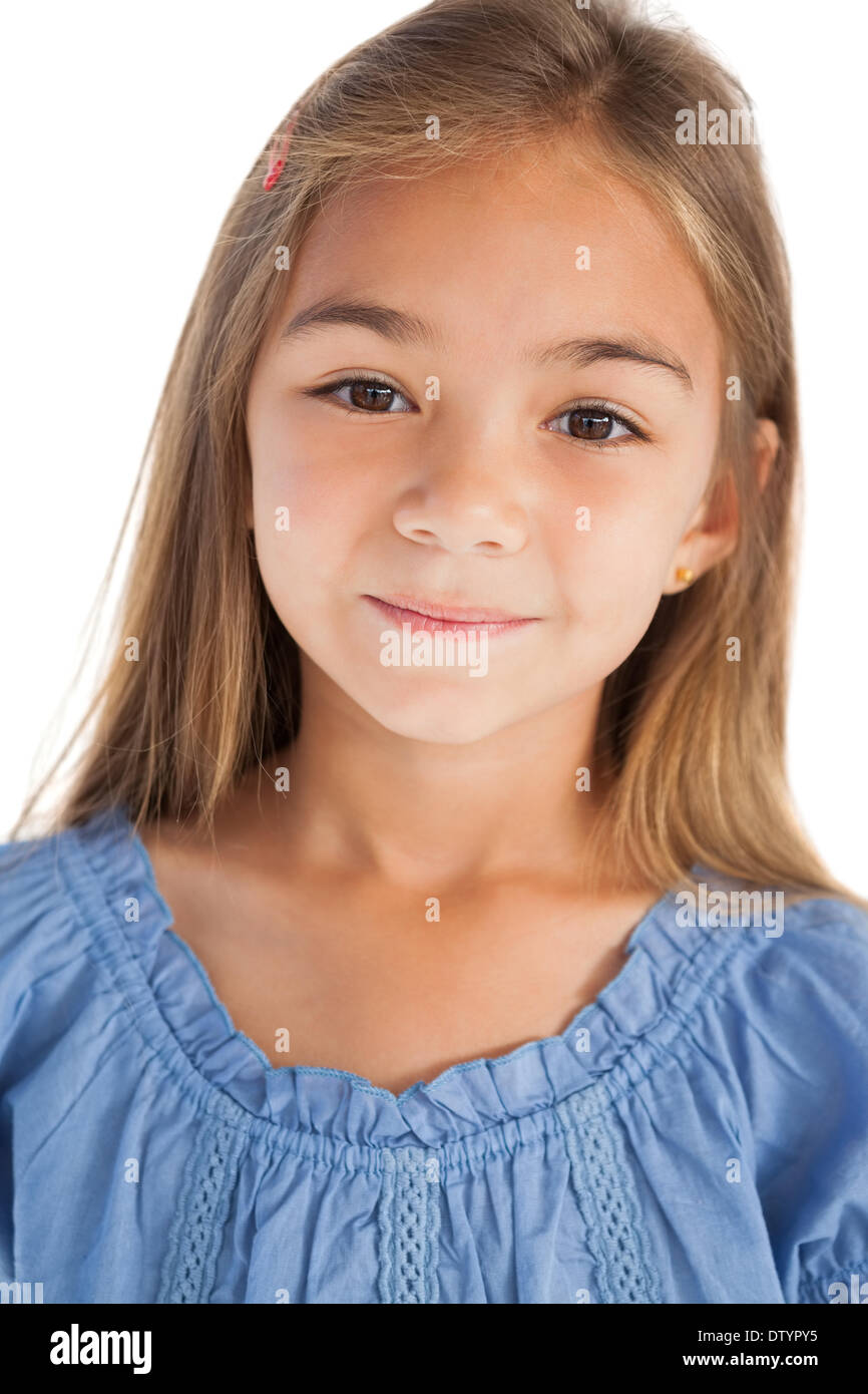 Portrait of a smiling little girl Stock Photo - Alamy