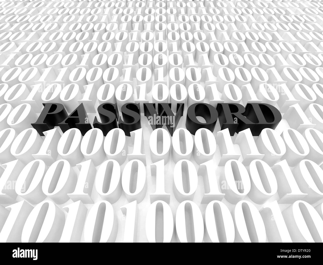 High resolution image password. 3d rendered illustration. Symbol password. Stock Photo
