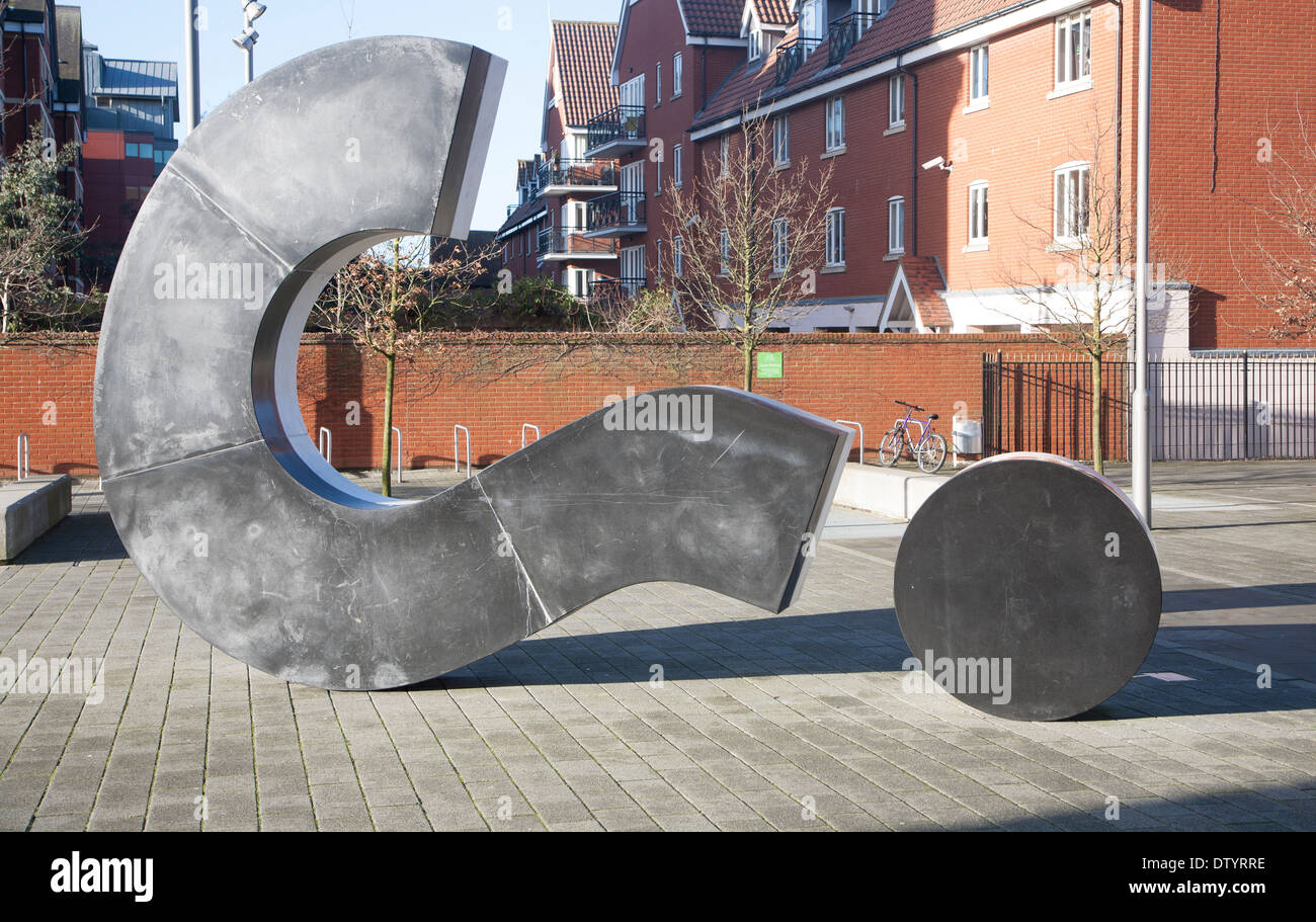 The question mark sculpture by ben langlands and nikki bell hires