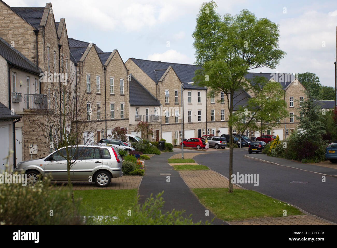 modern housing estate Kendal Stock Photo Alamy