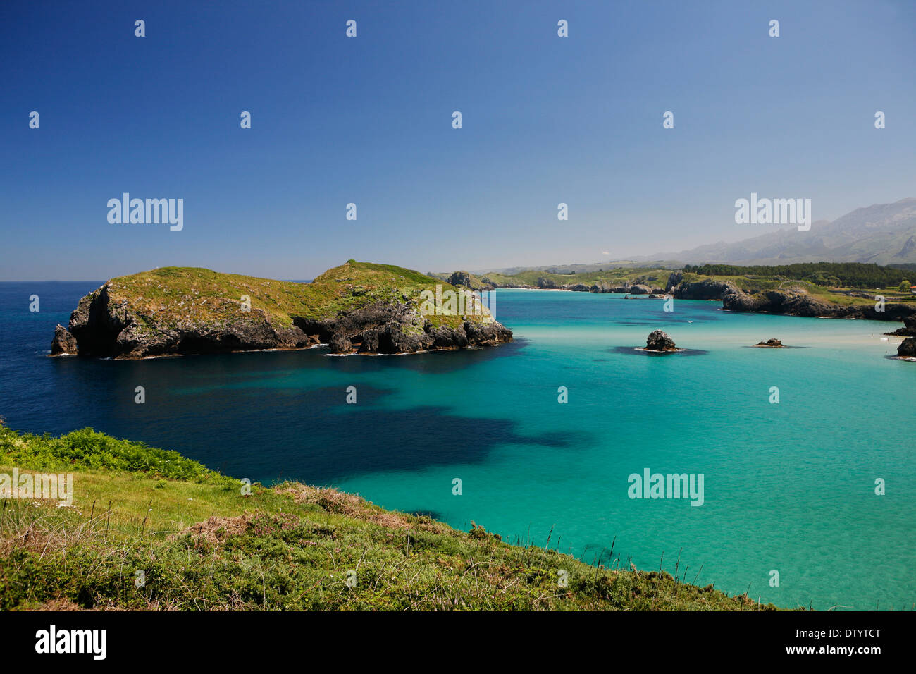 Rocky coast, Spanish Atlantic coast, near Llanes, Bay of Biscay