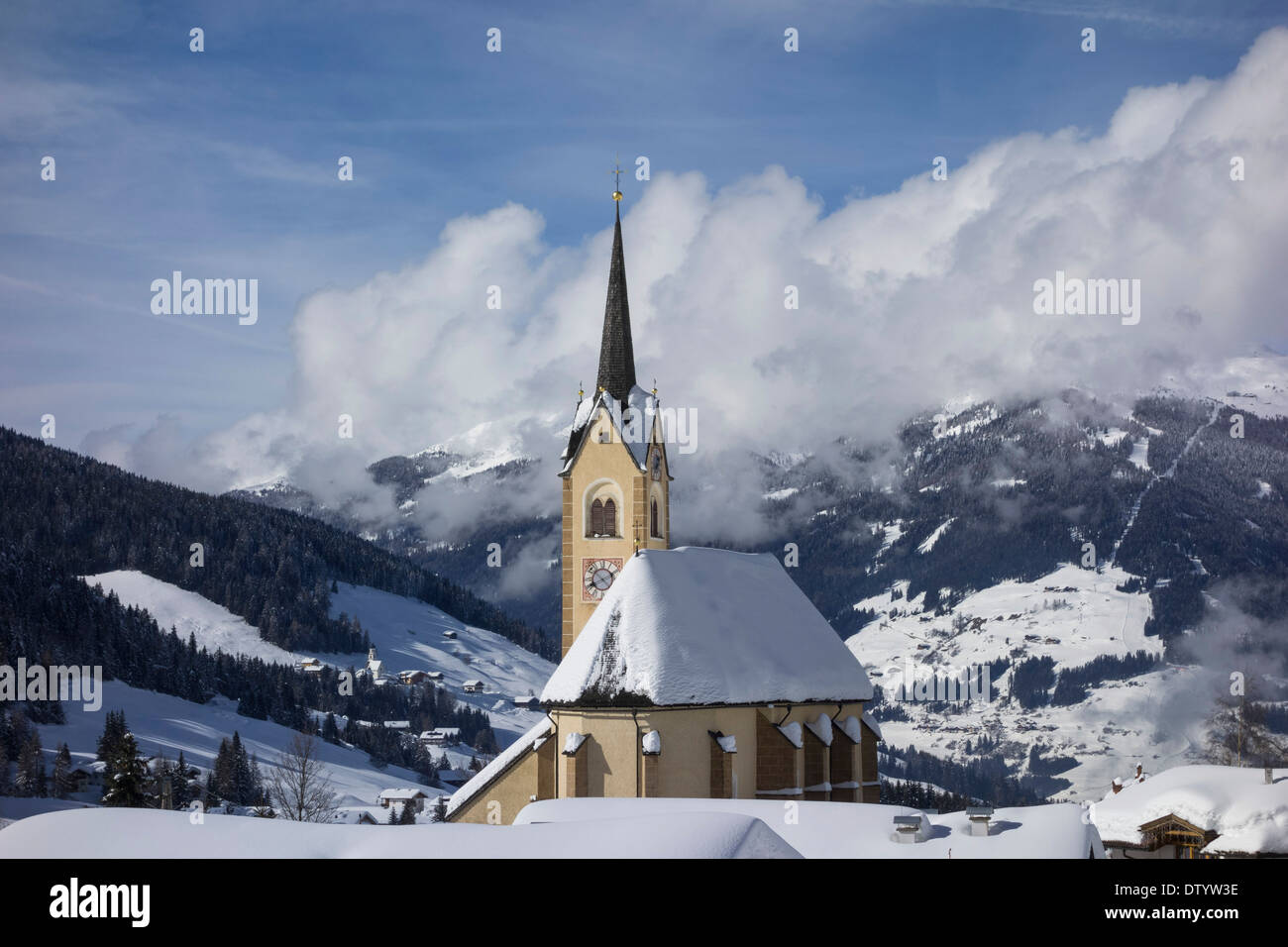 Parish church, Kartitsch, Lesachtal valley, East Tyrol, Austria Stock Photo