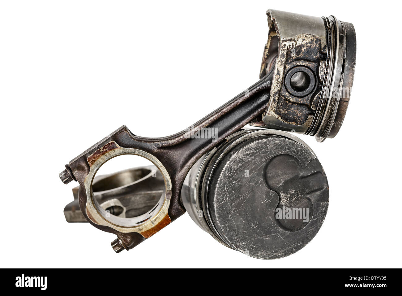 Two pistons and connecting rods Stock Photo