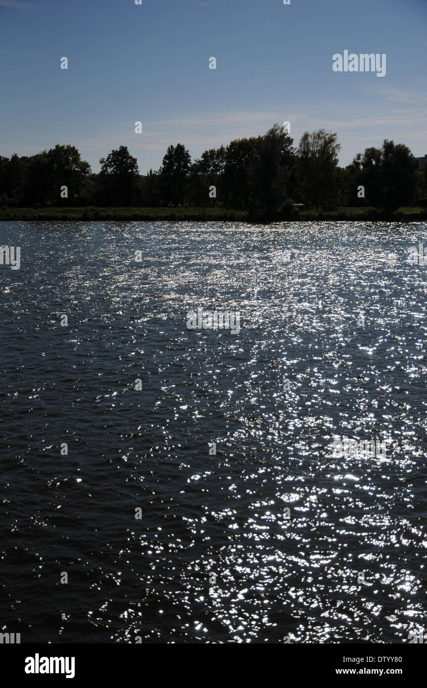 Water by opposite light Stock Photo