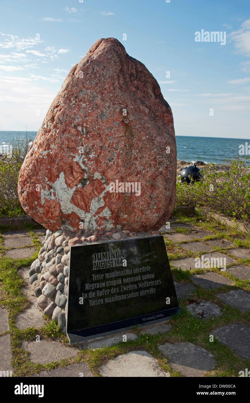 World War II memorial, Juminda, Juminda Peninsula, Lahemaa National Park, Estonia, Baltic States Stock Photo
