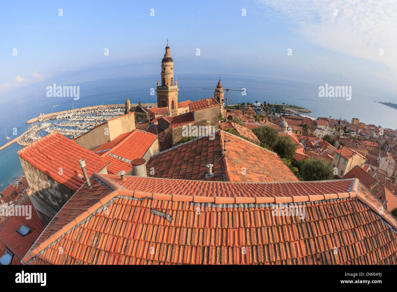 View over the red rooftops towards Saint Michel Cathedral, Monastery of ...