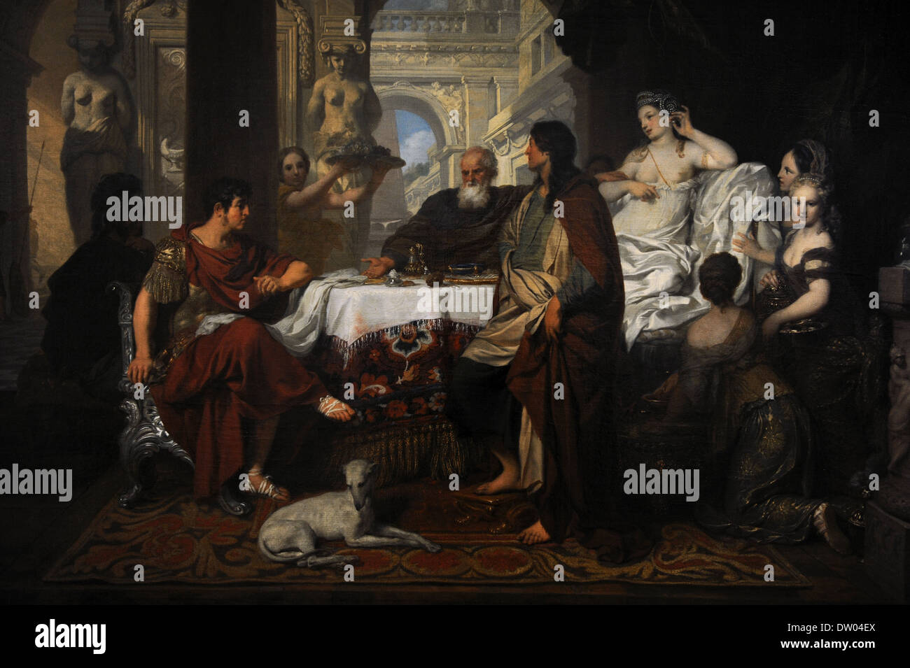 Gerard de Lairesse (1641-1711). Dutch painter. Cleopatra's Banquet, c. 1675-1680. Rijksmuseum. Amsterdam. Holland. Stock Photo